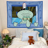 Cartoon back morning wall tapestry wall decoration background cloth bedroom dormitory rental room hanging wall tapestry