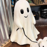 Ghost Walking Dog Statue, Ghost Walking His Ghost Dog, Halloween Ghost Dog Statues, Spooky Ghost Dog Halloween Figurine, Home Tabletop Decorations