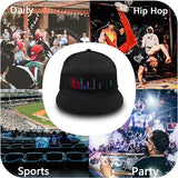 LED Hat Display 2024 Champions Hat - Custom Texts & Images, Bluetooth APP Control - (Express Your Opinion), 2024 LED Champions Hat for iPhone 15/14/13, Detachable LED Display Screen (Compatible all iPhone & Android), Perfect LED Hat for Club Parties