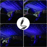 USB Star Lights Car Roof Atmosphere Lamp, Car Led Light Interior, Romantic Projector Star Sky Light,Star Sky Projector Car LED Lights