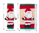 2pcs, Christmas Refrigerator Door Handle Cover Santa Snowman Kitchen Appliance Handle Covers Decorations For Fridge Microwave Oven Ornaments Santa Snowman Indoor Seatbeltcover Cardecoration Home Decor