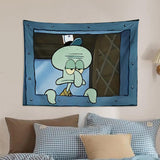 Cartoon back morning wall tapestry wall decoration background cloth bedroom dormitory rental room hanging wall tapestry