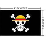 Luffy Flag Banner Anime Room Decor, One Piece, Straw Hat Pirates,Hanging Pack Adventure