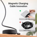 Magnetic USB-C Charging Cable with 60w Fast Charging &Braided Design,Electronic Smartphone Charger