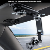 2024 New 1080°Multi-function Sun Visor Universal 360 Degree Rotating Phone Holder Car Rearview Mirror Car Phone Holder Car Holder - Rotatable Retractable Car Phone Holder forDrivers