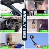 2024 New 1080°Multi-function Sun Visor Universal 360 Degree Rotating Phone Holder Car Rearview Mirror Car Phone Holder Car Holder - Rotatable Retractable Car Phone Holder forDrivers