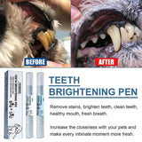 VOHC Certification Pet Toothbrush Pet Dental Pen for Dogs and Cats, Pet Teeth Cleaning Tool for Plaque and Tartar Removal