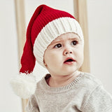 2 Size Available Cute Knitted Santa Hat With Pompom Perfect Christmas Gift And Party Decoration