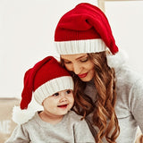 2 Size Available Cute Knitted Santa Hat With Pompom Perfect Christmas Gift And Party Decoration