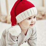 2 Size Available Cute Knitted Santa Hat With Pompom Perfect Christmas Gift And Party Decoration