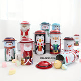 2/5pcs, Christmas Decorations Cute Cartoon Candy Jar Gift Jar Christmas Gifts Gift Jar Christmas Party Supplies