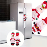 2pcs, Christmas Refrigerator Door Handle Cover Santa Snowman Kitchen Appliance Handle Covers Decorations For Fridge Microwave Oven Ornaments Santa Snowman Indoor Seatbeltcover Cardecoration Home Decor