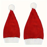 2 Size Available Cute Knitted Santa Hat With Pompom Perfect Christmas Gift And Party Decoration