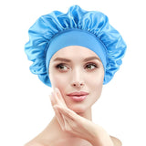 Satin Silky Sleep Bonnet Cap, With Premium Wide Elastic Band, Headwrap For Natural Curly Hair & Long Hair Care, Women Night Hat Silk Head Wrap, A Variety Of Colors Available, 1 Piece, Luxury Shower Cap For Women