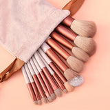Set Of 13 Makeup Brushes For Face Blush Concealer Eyeshadow Foundation Brush Beauty Tool Carrying Convenient Multifunctional Cosmetic Brushes