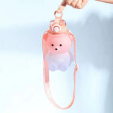 800ml Water Bottle with Straw Girls Large Portable Travel Bottles