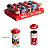 2/5pcs, Christmas Decorations Cute Cartoon Candy Jar Gift Jar Christmas Gifts Gift Jar Christmas Party Supplies