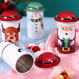 2/5pcs, Christmas Decorations Cute Cartoon Candy Jar Gift Jar Christmas Gifts Gift Jar Christmas Party Supplies