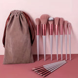 Set Of 13 Makeup Brushes For Face Blush Concealer Eyeshadow Foundation Brush Beauty Tool Carrying Convenient Multifunctional Cosmetic Brushes