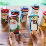 2/5pcs, Christmas Decorations Cute Cartoon Candy Jar Gift Jar Christmas Gifts Gift Jar Christmas Party Supplies