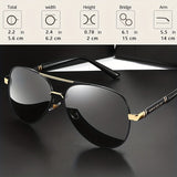 Polarized Sunglasses For Men, Large Frame Driving Riding Sunglasses, Outdoor Fishing Sunglasses UV400 Protection With Glasses Case